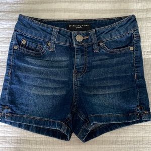 Stretchy denim jean shorts - gently used